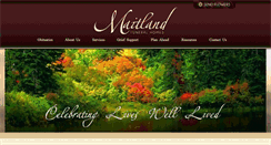 Desktop Screenshot of maitlandfuneralhome.com